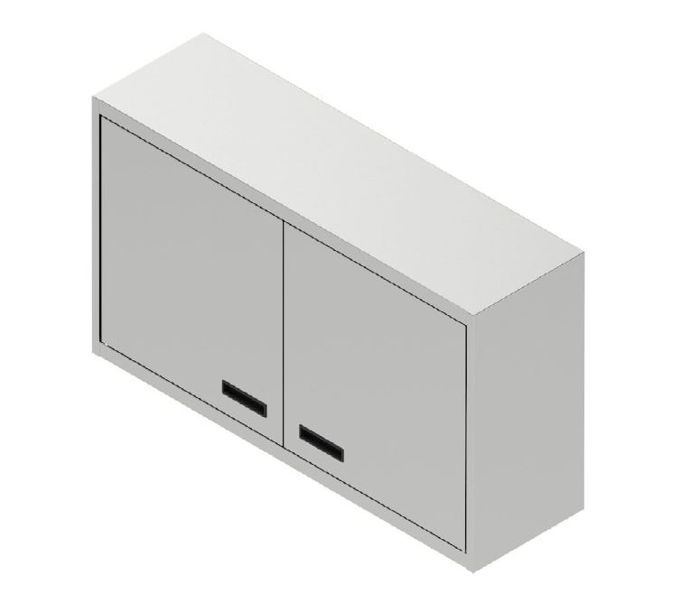 Nástenná skrinka s krídlovými dverami