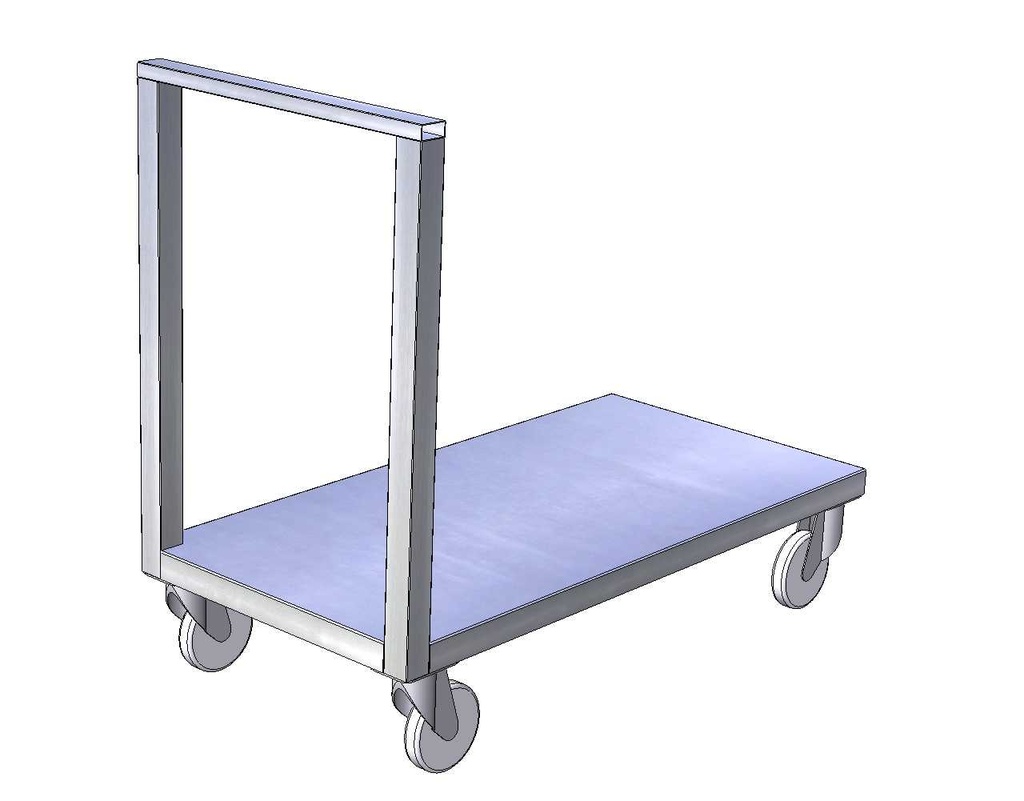 Dopravný vozík 1 polica