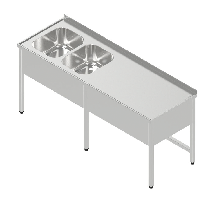 Umývací stôl dvojdrez veľký krytovaný