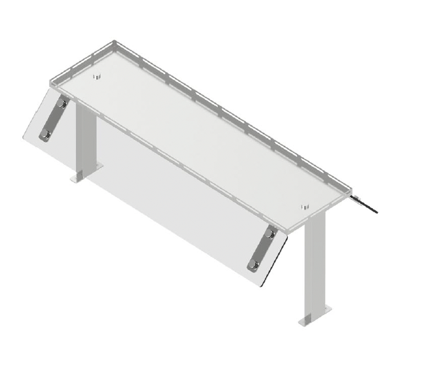 Hygienický zákryt obojstranný - vrch nerez