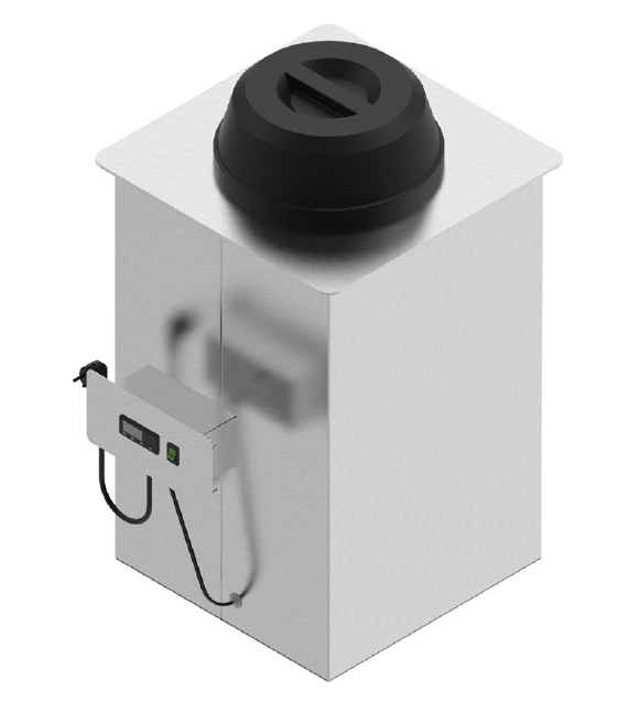 Vstavaný zásobník na taniere s ohrevom