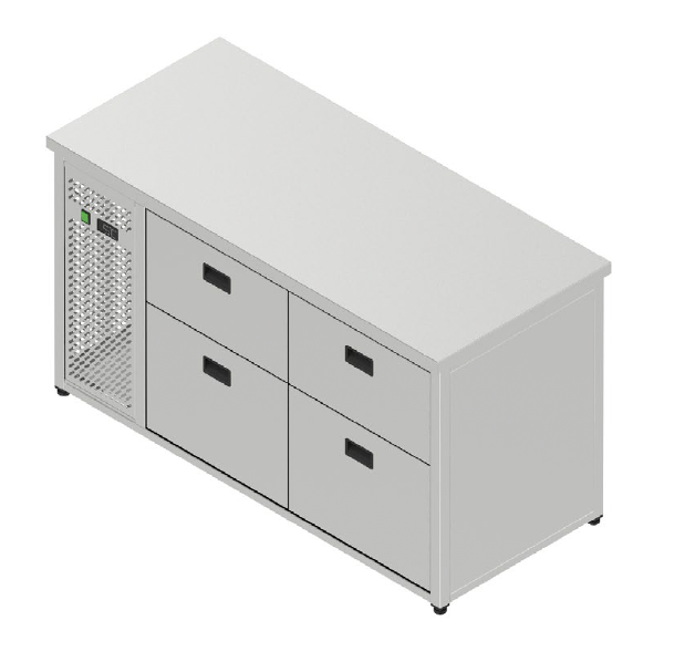 Chladiaci stôl nápojový - 4 zásuvky