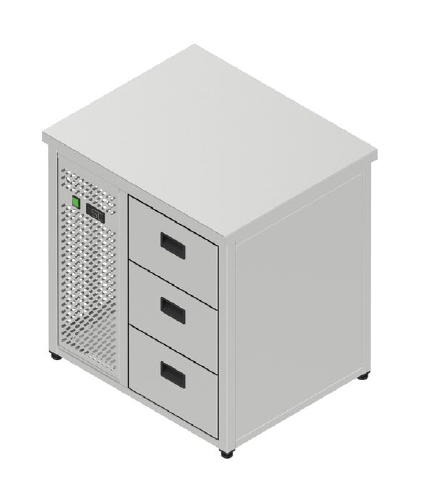 Chladiaci stôl pre GN - 3 zásuvky