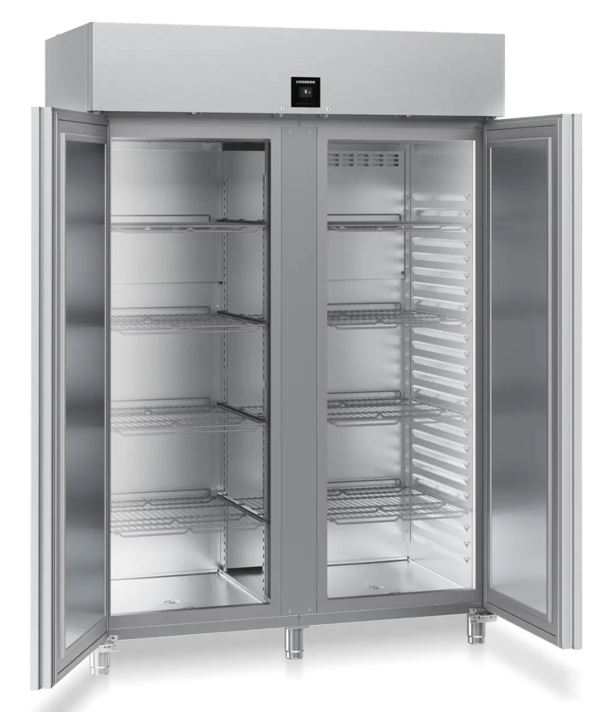 Chladiaca skriňa Perfection GN 2/1, nerez, ventilované chladenie, 2 dvere, 1360 l