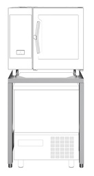 [922657] Sada k inštalácii konvektomatu 6 x GN 1/1 na priečny schladzovač / zmrazovač BCF 7 kg a 15 kg