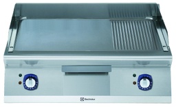 [371347] Grilovacia doska, EL, kombinovaná, 1/1 modul, brúsený chróm