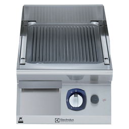 [371323] Grilovacia doska PL, 1/2 modul, vrúbkovaná, brúsený chróm, 400 mm