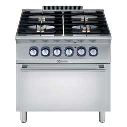 [371003] Sporák plynový, 4 horáky (4x5,5 kW), na elektrickej rúre