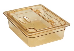 [20HPLN150] Vyklápacie veko s výrezom na gastronádobu H-PAN 1/2, 26,5x32,5 cm, jantár