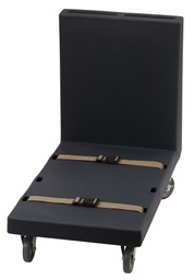 Plošinový vozík 60 x 90,5 cm,  4x otočné kolieska, s gurtňami