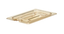 [40HPCHN150] Veko s rukoväťou a výrezom na gastronádobu H-PAN 1/4, 16,2x26,5 cm, jantár