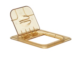[60HPL150] Vyklápacie veko na gastronádobu H-PAN 1/6, 16,2x17,6 cm, jantár