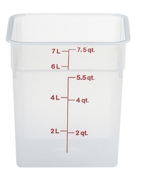 [8SFSPP190] Nádoba na uskladnenie potravín CAMSQUARE s objemom 7,6 l, priehľadný PC PP