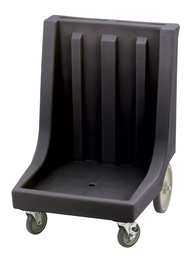 Vozík na koše 500 x 500 mm, s držadlom, 2x otočné, 2x pevné kolieska