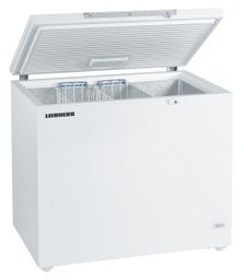 [EFL 3055] Truhlicová mraznička so statickým chladením, 266 l, biela, zdvíhací kryt