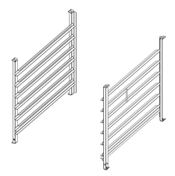 [60.62.123] Závesný rám typ 6-2/1, 6 zásuvných roštov, rozteč 68 mm