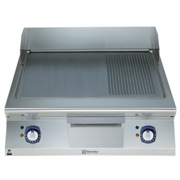 [391358] Grilovacia doska, EL, kombinovaná, brúsený chróm, 1/1 modul - 800 mm, bez podstavby