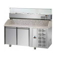 [PZ02EKOGN+VR3160SV] Chladiaci stôl  na pizzu s chladiacou vitrínou na ingrediencie