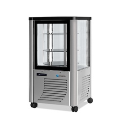 [ERG-230] Vitrína chladiaca, otočné police, strieborná, 230 l