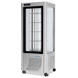 [ERG-400 strieb.] Vitrína chladiaca, otočné police, 400 l