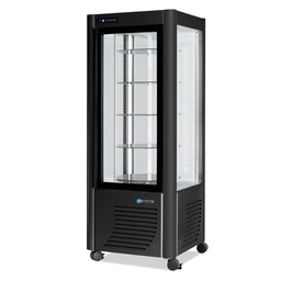 [ERG-400 čierna] Vitrína chladiaca, otočné police, 400 l