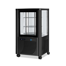 [ERG-230/G] Vitrína chladiaca, otočné police, tmavá, 230 l