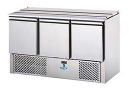 [SL03EKO] Šalátový stôl, 3 - dverový, GN 1/1