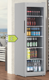 [MRFvc 3511 876] Chladnička s dynamickým chladením , strieborná, presklené dvere, 347 l