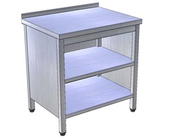 Pracovný stôl ktrytovaný s 2 policami