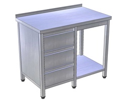 Pracovný stôl so zásuvkovým blokom