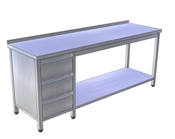 Pracovný stôl veľký so zásuvkovým blokom