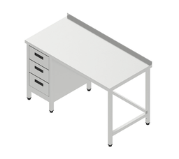 Pracovný stôl so zásuvkovým blokom