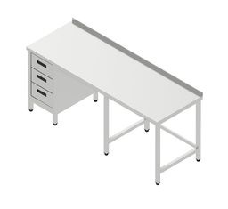 Pracovný stôl veľký so zásuvkovým blokom