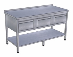 Pracovný stôl trojzásuvkový