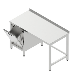 Pracovný stôl s výklopným košom