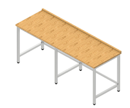 Pracovný stôl veľký s bukovou doskou
