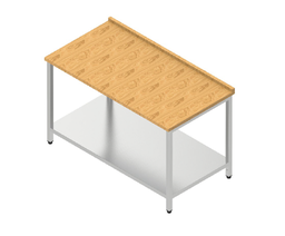 Pracovný stôl s bukovou doskou a 1 policou