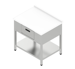 Pracovný stôl zásuvkový s plastovou doskou