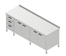 Pracovná skriňa veľká so zásuvkovým blokom