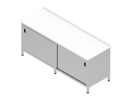 Pracovná skriňa veľká s posuvnými dverami a plastovou doskou