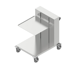 [VZP-002] Vozík na tácky s polohovateľnou policou