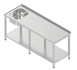 Umývací stôl jednodrez veľký s policou