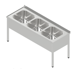 [USD-300] Umývací stôl trojdrez krytovaný