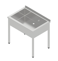 Umývací stôl - zváraná jednovaňa