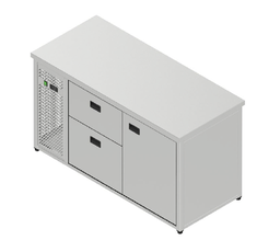 [PNS-021_1580x700x800] Chladiaci stôl nápojový - 2 zásuvky, 1 dvere