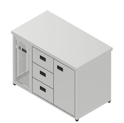 [PGS-031_1260x700x900] Chladiaci stôl pre GN - 3 zásuvky, 1 dvere