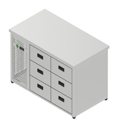 [PGS-060_1260x700x900] Chladiaci stôl pre GN - 6 zásuviek