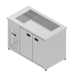 Chladiaci stôl s chladiacou vaňou