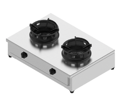 Plynový sporák - 2 horáky - 2x13 kW, V 257 mm