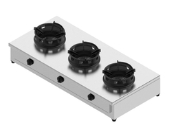 Plynový sporák - 3 horáky - 3x18 kW, V 257 mm